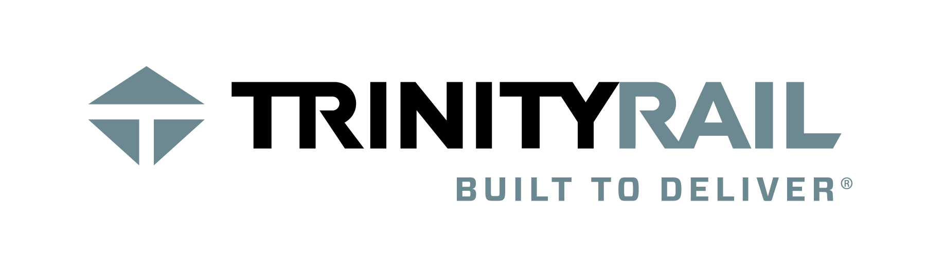 TrinityRail logo Steel Grey with tagline